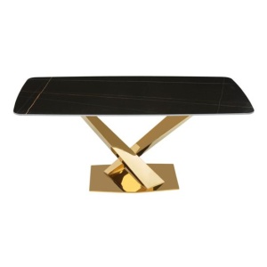 Стол обеденный Интерно, черный мрамор