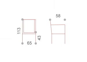 Кресло металлическое текстиленовое GS 942 антрацит, серебристо-черный