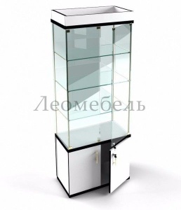 В-53 Витрина стеклянная с подсветкой и накопителем