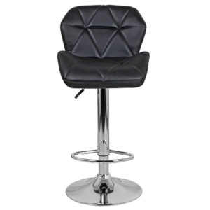 Стул барный Алмаз черный, экокожа