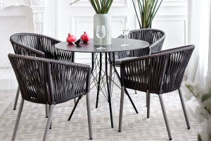 "Конте" интерьерный стол из HPL круглый Ø90см