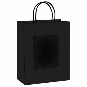 Пакет подарочный КОМПЛЕКТ 7 штук, 26x13x32 см, скретч-слой + стилус, "Black Kraft", ЗОЛОТАЯ СКАЗКА, 591970