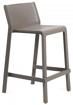 Стул пластиковый полубарный Trill Stool Mini тортора