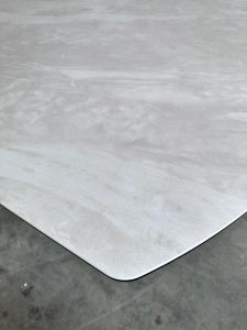 Стол IVAR 180 MARBLES TL-109 Серый мрамор, испанская керамика / Шоколадное золото каркас, ®DISAUR