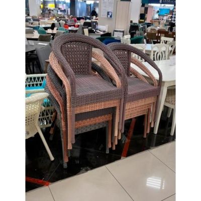 Кресло плетеное Ченнаи, коричневое
