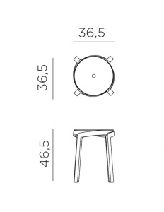 Табурет пластиковый Stack Mini гипс