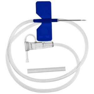 Иглы-бабочки для вливания в малые вены SFM 0,6 х 19 - 23G, КОМПЛЕКТ 100 шт., LUER, ш/к 15039