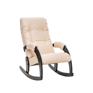 Кресло-качалка Модель 67 Венге, к/з Polaris Beige цвет Венге