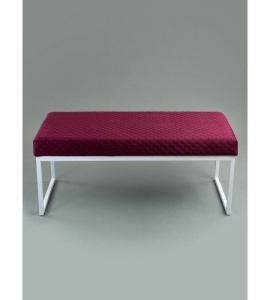 Банкетка Марсей 95-44 (бордовый/белый)