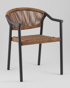 Стул Syna светло-коричневый серые ножки