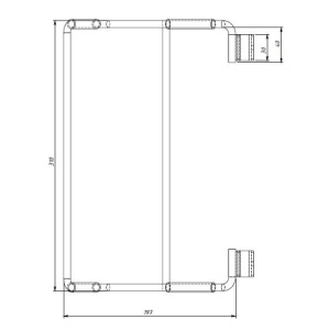 HPF-08-200 \ Держатель на штангу 30х15 универсальный 310х200мм