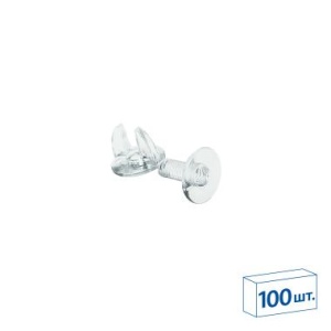 Винт и гайка с ушками VIKING SCREW-12, цвет прозрачный