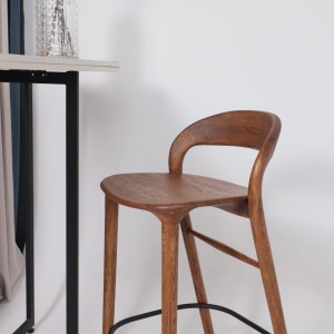 Стул барный Мэри, дуб натуральный коньяк, массив дуба