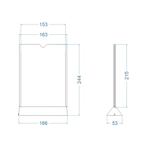 Тейбл тент пластиковый ХИТ-07.А5.Tp прозрачный