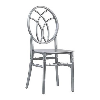 Стул Орион серебрянный, пластиковый