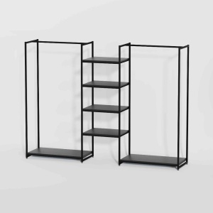 Стеллаж в стиле Loft КЧ-1703 для одежды