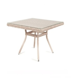 "Айриш" стол плетеный из искусственного ротанга, цвет бежевыйцвет Бежевый