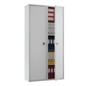 Шкаф металлический для документов ПРАКТИК "SL-185/2", 1800х920х340 мм, 2 отделения, 85 кг, сварной