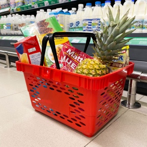 Корзина пластиковая CLASSIC, 20 литров, цвет красный