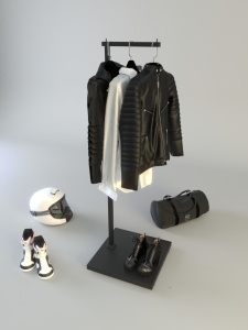 Вешало TACCOLA-LUX-NERO "ЛОФТ" Г-образная с подиумом