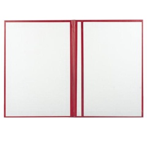 Папка адресная бархат красный, "Виньетка", формат А4, STAFF, 124294