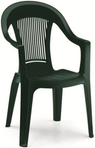 Кресло пластиковое Elegant Scratchproof Monobloc зеленый