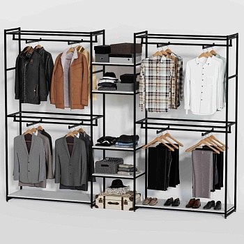 Стеллаж Лофт для одежды КБ-2212