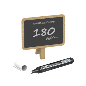 Меловая табличка на прищепке WOODCLIP