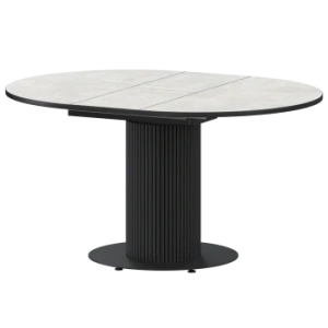 Стол раздвижной Амур Обеденные столы в пластике Амур 1000+300 (Н-3783) Лофт/Черный муар