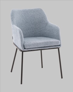 Стул с подлокотниками Кози new ткань букле синий