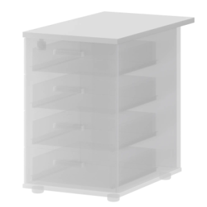 Топ для приставной тумбы Смарт СМТ-4Т25-73 Белый