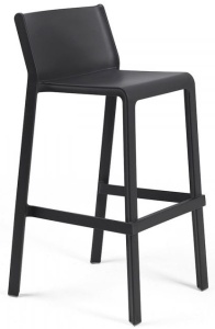 Стул пластиковый барный Trill Stool антрацит