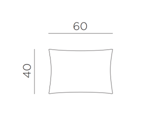 Подушка декоративная Maximo 60x40 корица