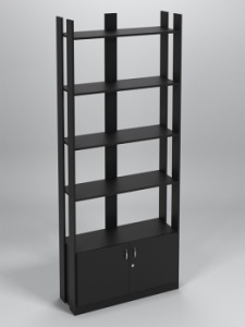 Стойка из ДСП №3А серии "ЭКОНОМ", Черный