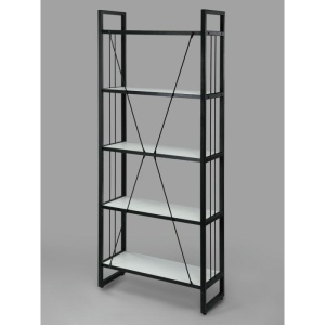 Мс-2 Стеллаж металлический в стиле "Лофт" (белый)