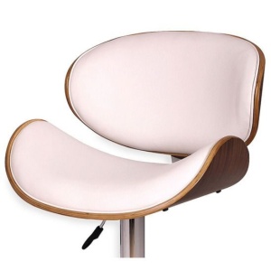 Барный стул Бакнер белый регулируемый