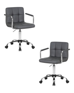 Набор 2 шт Офисное кресло для персонала DOBRIN TERRY, серый