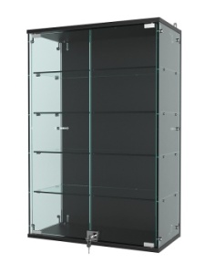 Витрина "АТРИУМ" настенная №2-1Г, Черный