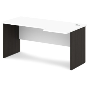 Стол эргономичный S-46 л/пр Сентида - Sentida (Восприятие) цвет Дуб Честерфилд и Белый