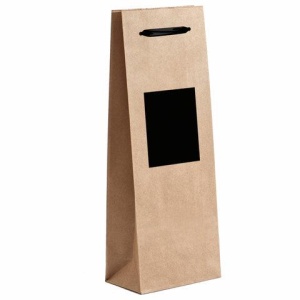 Пакет подарочный под бутылку КОМПЛЕКТ 7шт 36х8х13см скретч-слой+стилус, крафт, ЗОЛОТАЯ СКАЗКА, 591973