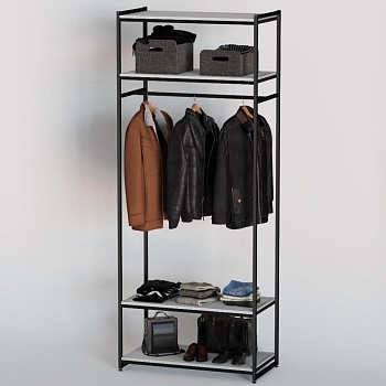 Стеллаж для одежды A2290-15-ЧБ (220х90х45)