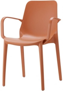 Кресло пластиковое Ginevra терракотовый
