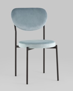 Стул обеденный Барбара велюр серо-голубой NC