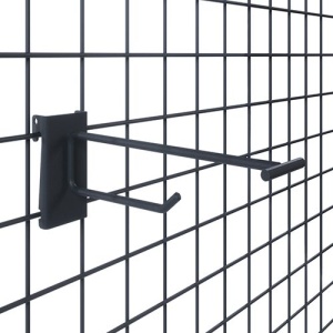 DSN.002.150 \ Крючок одинарный на решетку с ценникодержателем (L150, d5мм)