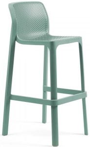 Стул пластиковый барный Net Stool ментоловый
