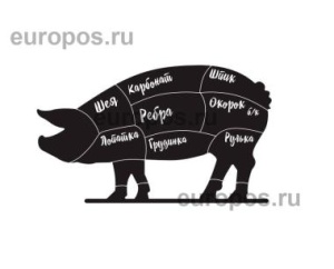Меловая табличка "Хрюшка" BB PIG PRINT с печатью