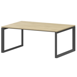 Стол переговорный на металлокаркасе Аргентум-МП НТМП.О.160.11 Баттл Рок/Антрацит