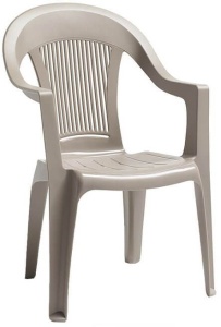 Кресло пластиковое Elegant Scratchproof Monobloc тортора