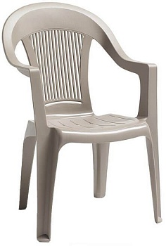 Кресло пластиковое Elegant Scratchproof Monobloc тортора