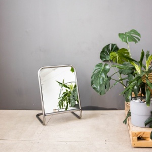 5М-04(хром) Зеркало примерочное напольное для обуви, 500Lх700Hx400Dмм, зеркальное полотно 533х445 мм